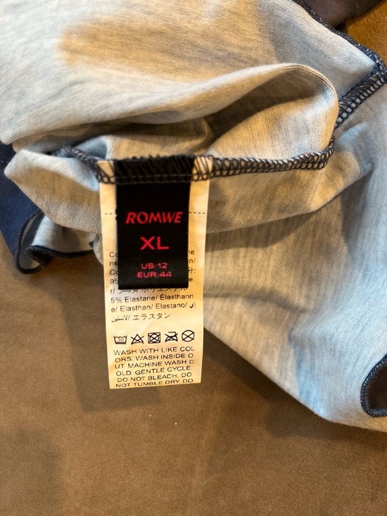 ROMWE Blue Short Sleeve Tee with Red Mushroom Graphic - Picture 2 of 8